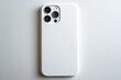 © Bart - An white phone with a phone case which has a solid white color as a background