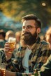 © Fotograf - A person enjoying a cold one with friends or alone, ideal for background use
