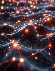 Poster - Abstract Network, Digital Landscape