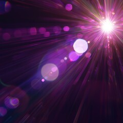 Canvas Print - Purple Light Burst