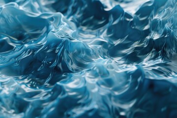 Poster - A detailed shot of the blue water surface with minimal ripples and reflections