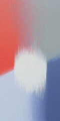 Poster - Abstract art with red, blue, and white