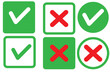 © Daishin - Green check mark icon. Check mark vector icon. Checkmark Illustration. Vector symbols set ,green checkmark isolated on white background. Correct vote choise isolated symbol