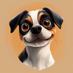 Poster - Cute Dog Portrait.