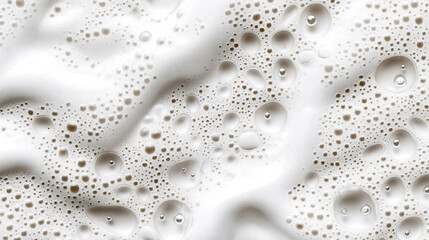 Sticker - Close-up view of numerous bubbles and foam texture, possibly from soapy water or a similar liquid forming an abstract pattern.