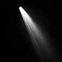 Canvas Print - Light beam in dark