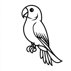 Sticker - Parrot Outline.