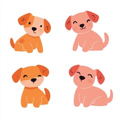 Sticker - Cute Puppy Set.