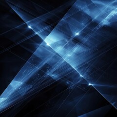 Poster - Abstract blue lines