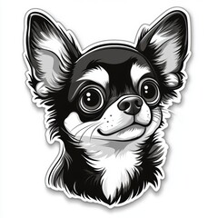 Wall Mural - Cute Chihuahua Portrait.