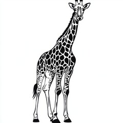 Giraffe Silhouette.