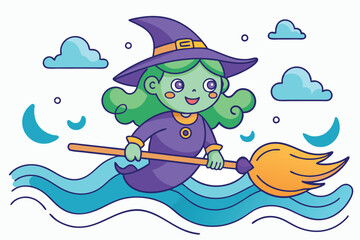 Wall Mural - spooky summer-themed coloring book aimed at children E.eps