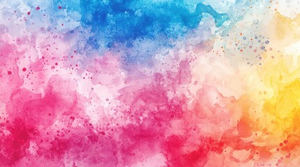 Wall Mural - Vibrant watercolor background