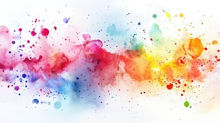 Sticker - Watercolor paint splatters