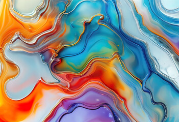 liquid stained glass texture, abstract creative background