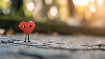 Smiling Heart on a Path