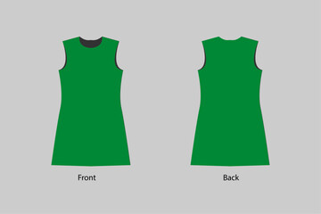 Poster - Green Design Women's Long Vest Template