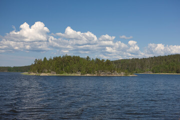 Sticker - Russia Karelia Valaam Island on a sunny summer day