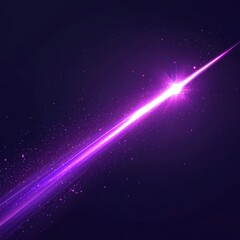 Canvas Print - Purple light streak