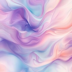 Canvas Print - A soft, abstract swirl of pastel colors creating a fluid, dreamy texture.