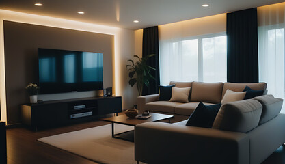 Poster - simple living room design