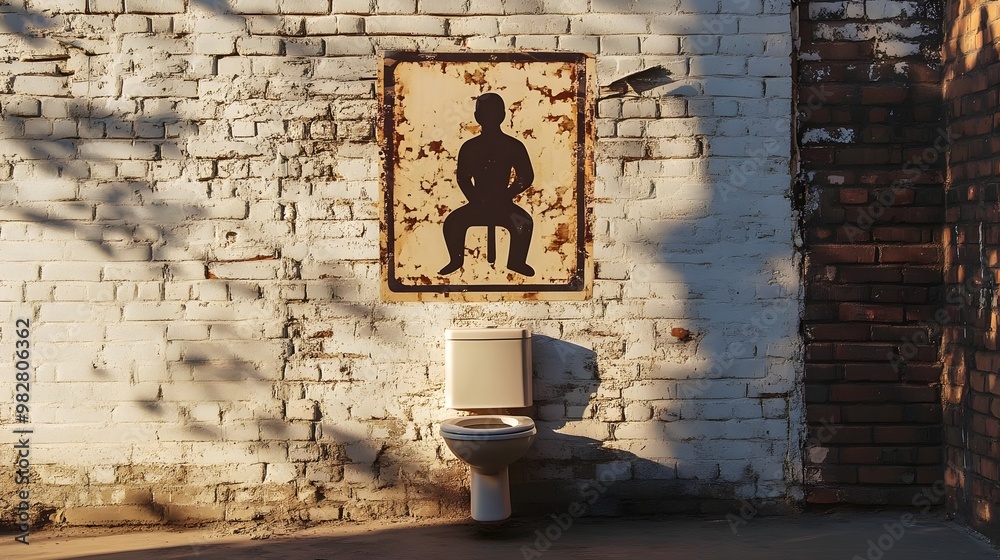 Foto de Stock male/men toilet wc symbol. The logo for tell people this ...
