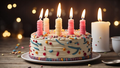 Birthday Cake with Candles