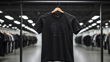 Black T-shirt Hanging