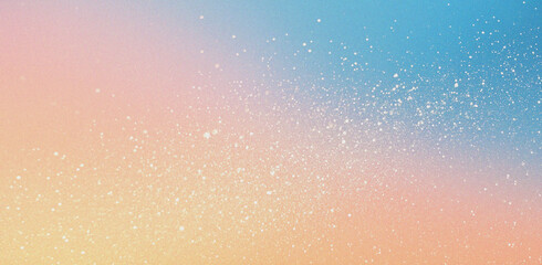 Poster - abstract grainy texture with gradient colors of blue, pink, and yellow - perfect for backgrounds and