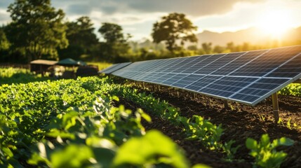 innovative agrivoltaics implemented on a sustainable farm.