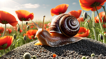 Wall Mural - Snail	