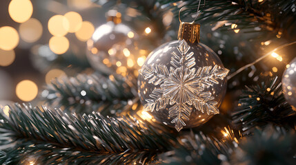 Sticker - Christmas decorations: delicate and beautiful