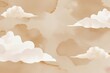 © Michael - Serene Beige Watercolor Background with Soft Cloudy Skies and Textured Aesthetic