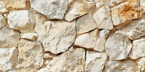 Wall Mural - Vintage Stone Wall Pattern, Abstract Textured Background in Brown Tones