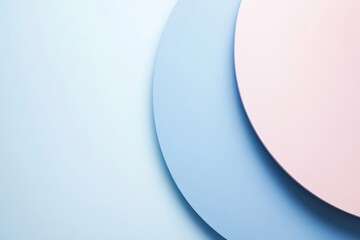 Poster - Abstract Background with Blue and Pink Circles
