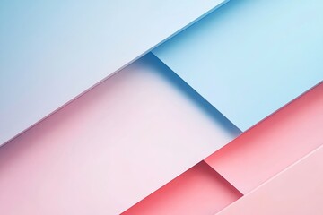 Poster - Abstract Geometric Design with Pastel Colors
