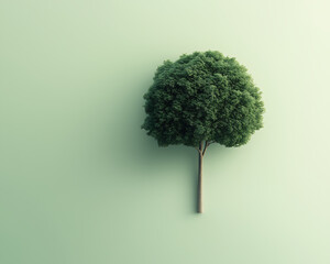 a tree representing environmental progress with organic texture