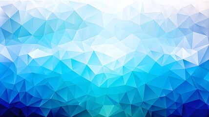 Poster - The image displays a mesmerizing pattern formed by abstract polygons in shades of blue orange and purple. Abstract colorful low poly background