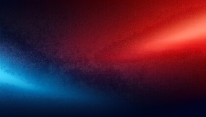 Wall Mural - red gradient background grainy glowing blue light on dark backdrop noise texture effect banner