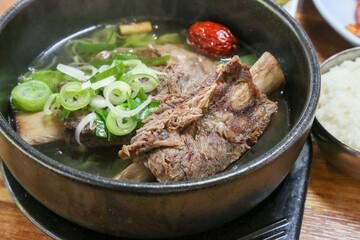 korean food. Short Rib Soup. galbitang