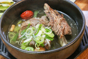 korean food. Short Rib Soup. galbitang