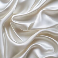 A white fabric with a wave-like pattern