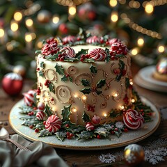 Canvas Print - Holiday Cake