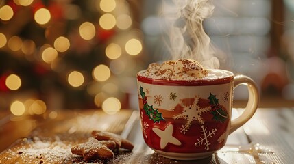 Canvas Print - Cozy Christmas Hot Chocolate