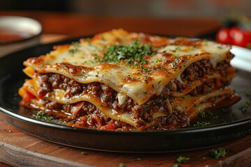 Canvas Print - Delicious Lasagna Dish