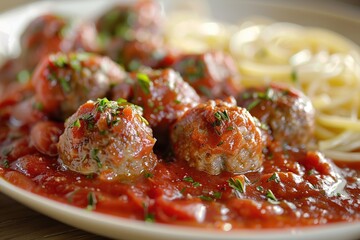 Wall Mural - Meatballs in Tomato Sauce