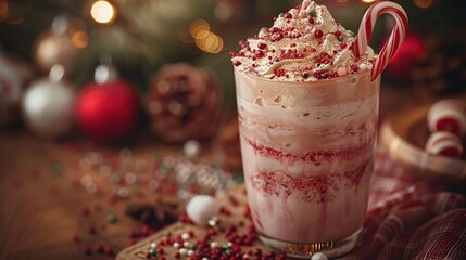 Wall Mural - Christmas Peppermint Mocha