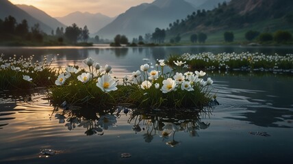 lake in the mountains