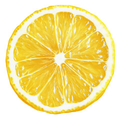 Wall Mural - lemon slice, clipping path, isolated on white background