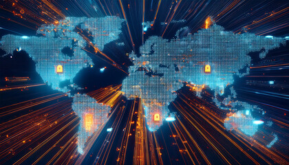 world map with code